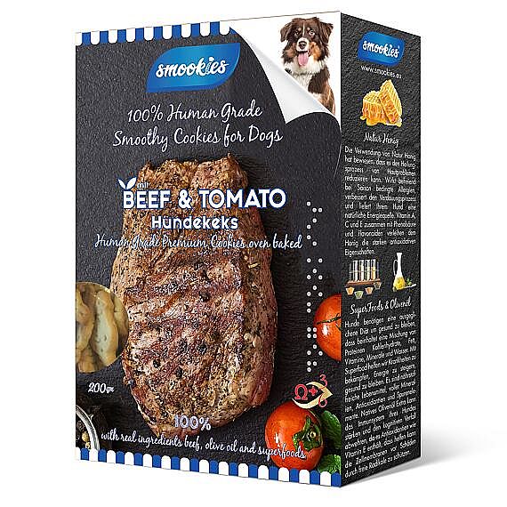 SMOOKIES Premium BEEF 200g - hovädzie sušienky 100% human grade