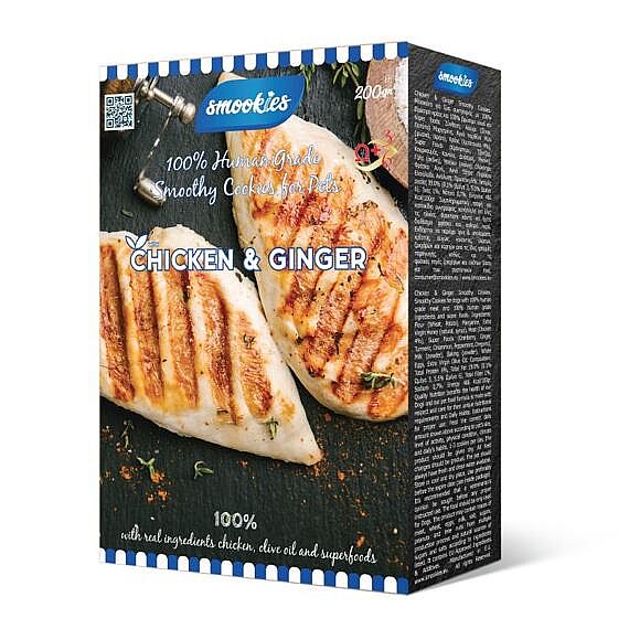 SMOOKIES Premium CHICKEN 200g - kuracie sušienky 100% human grade
