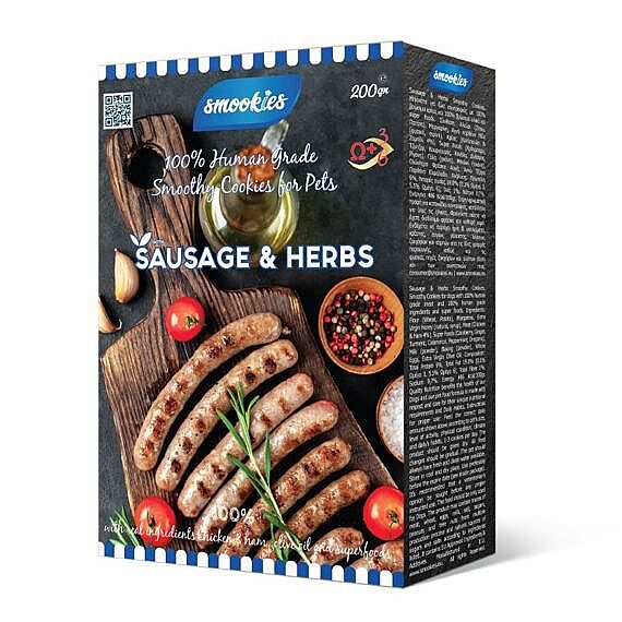 SMOOKIES Premium SAUSAGE 200g - klobáskové sušienky 100% human grade 200g