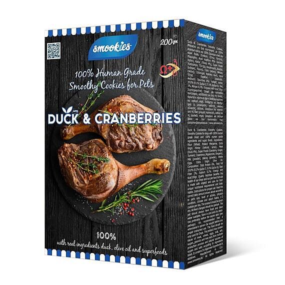 SMOOKIES Premium DUCK 200g - kačacie sušienky 100% human grade