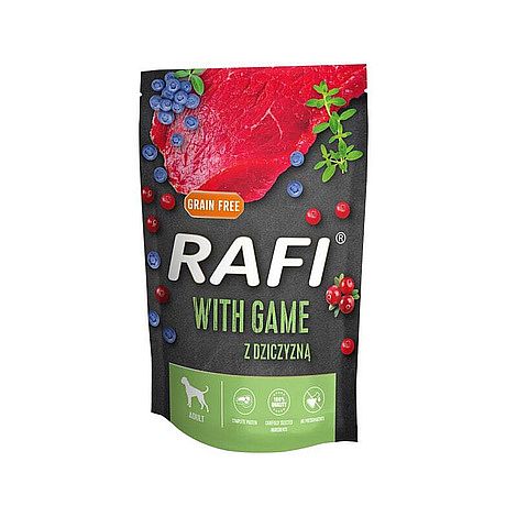 RAFI Grain Free kapsička pre psy s divinou 300 g