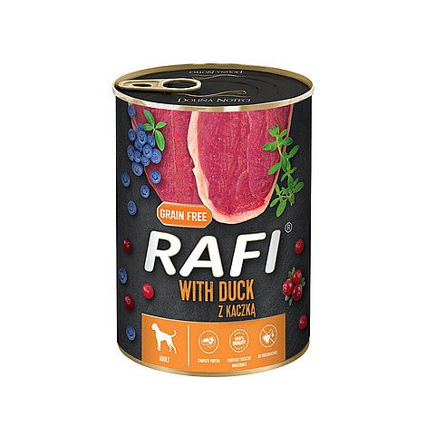 RAFI Grain Free konzerva pre psy s kačacím mäsom 400 g