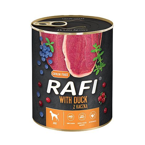RAFI Grain Free konzerva pre psy s kačacím mäsom 12 x 800 g