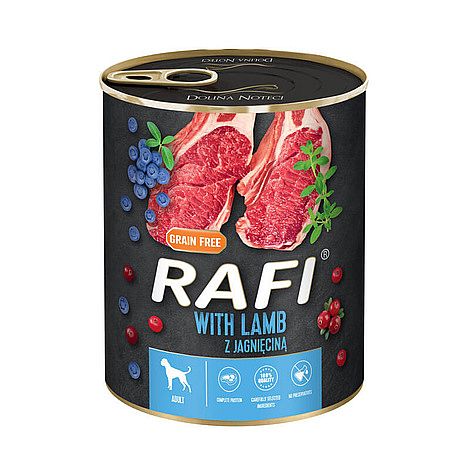 RAFI Grain Free konzerva pre psy s jahňacím mäsom 800 g