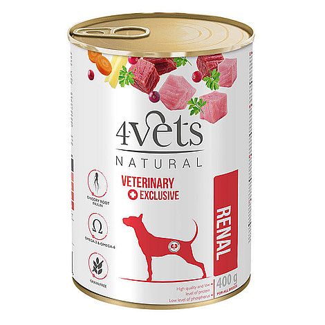 4Vets Dog Renal konzerva pre psy 400 g