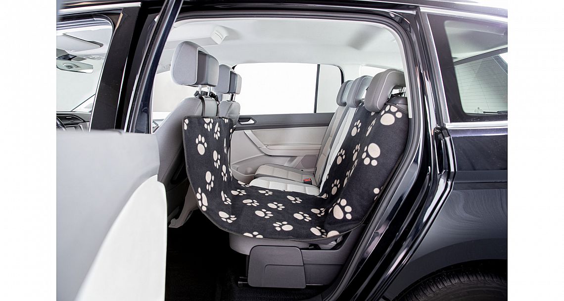 Car cover, narrow, also for front seat, 0.65 × 1.45 m, black/beige