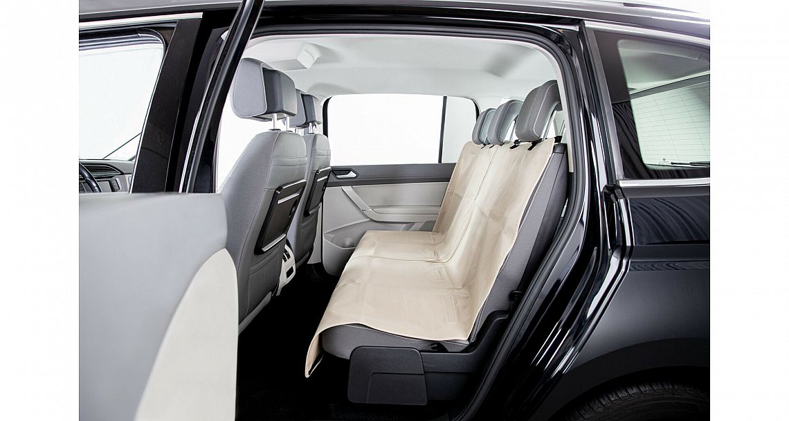 Car seat cover, divisible, 1.40 × 1.20 m, beige