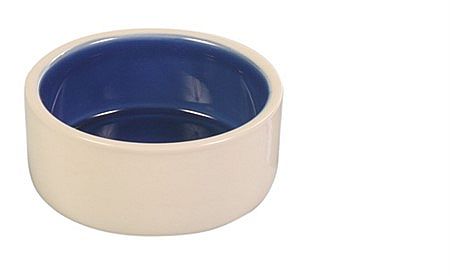 Trixie keramicka miska bielo-modra, 0.35 l/ø 12 cm