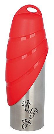 Bottle with bowl, stainless steel/plastic, 0.75 l