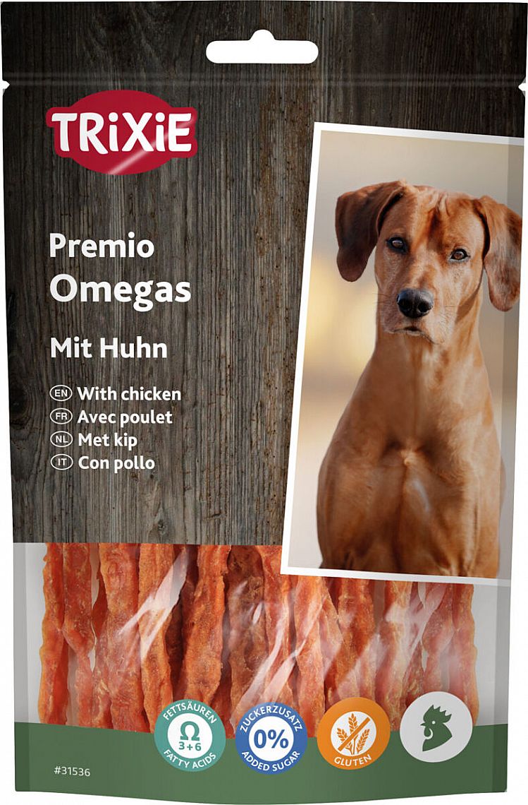 PREMIO Omega Stripes, chicken, 100 g