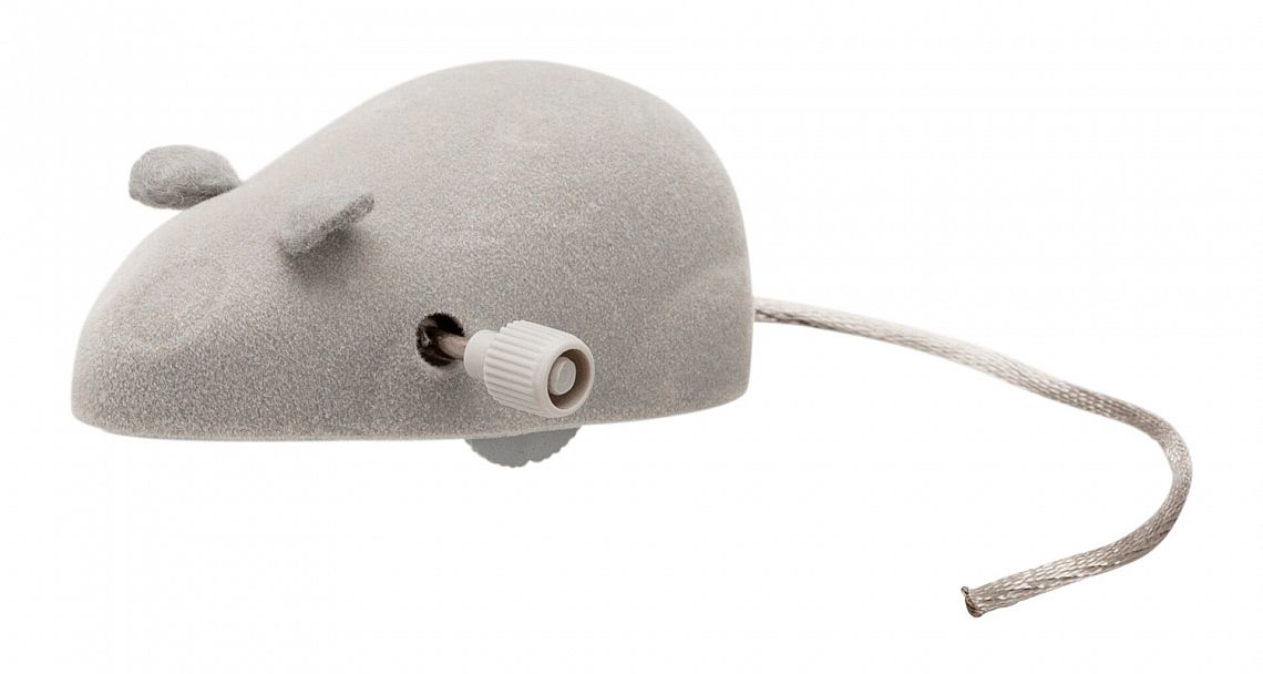 Wind up mouse, felt, 7 cm