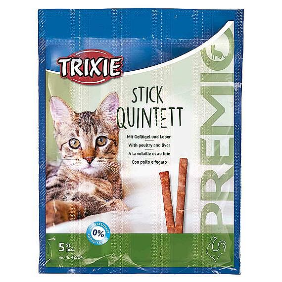 PREMIO Stick Quintett, poultry/liver, 5 × 5 g