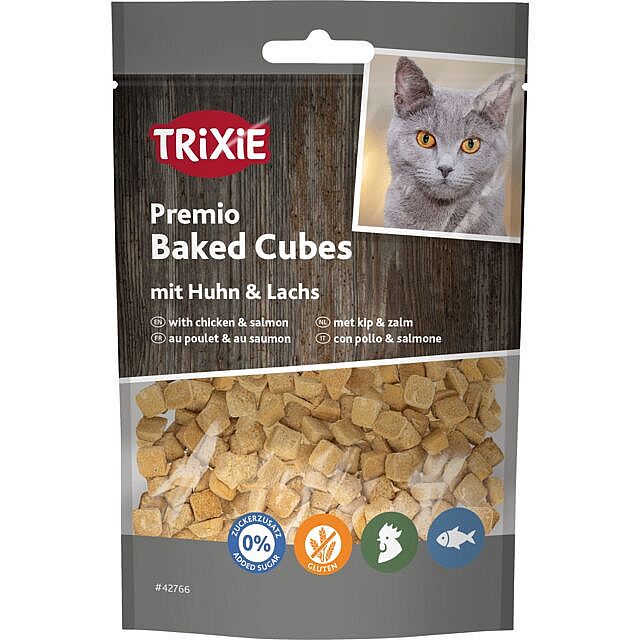 Premio Baked Cubes with chicken and salmon 50g