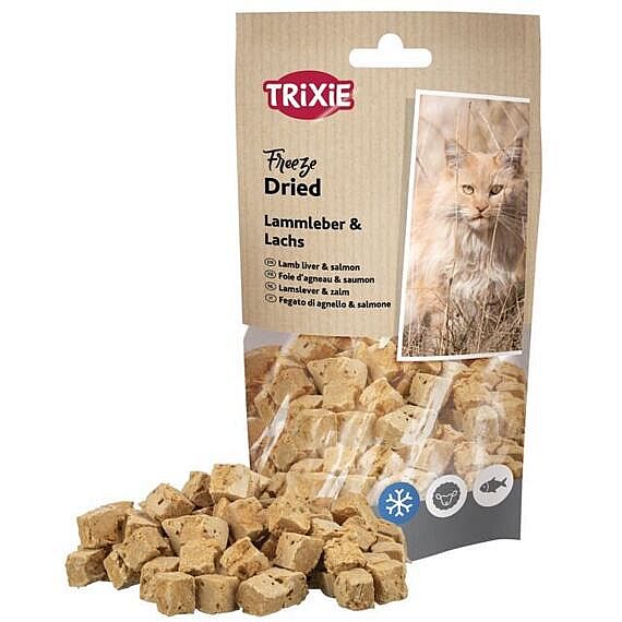 Freeze Dried - mrazom sušené maškrty s jahňacím a lososom, 25 g