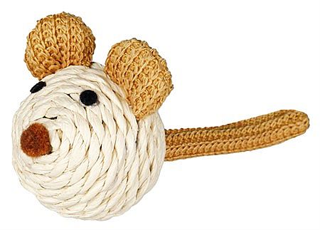 Mouse, paper yarn, 5 cm