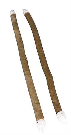 Set of perches, bark wood, 35 cm/ø 10–12 mm, 2 pcs.