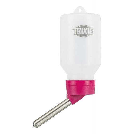 Water bottle with wire holder, plastic, 250 ml, sorted
