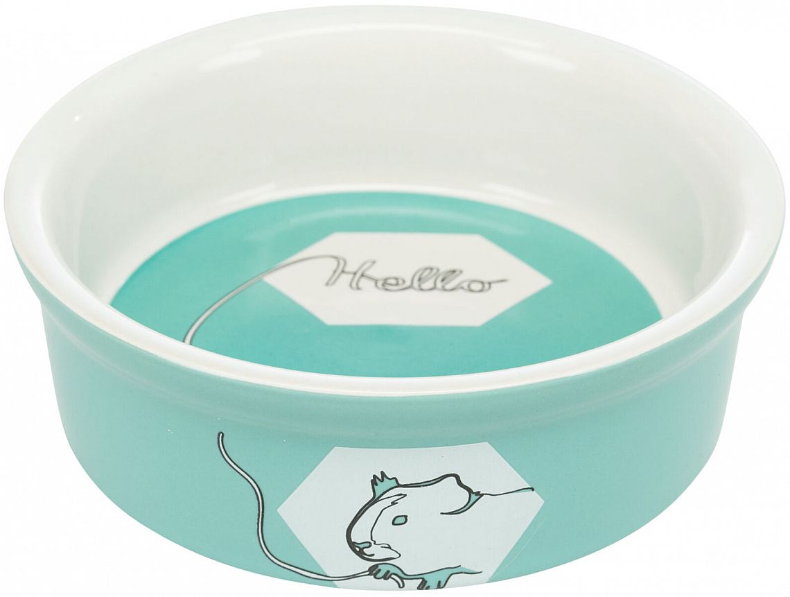 Bowl, Hello comic guinea pig, ceramic, 240 ml/ø 11 cm