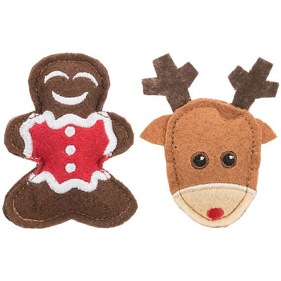 Xmas figure set - 2 ks 8 cm, filc