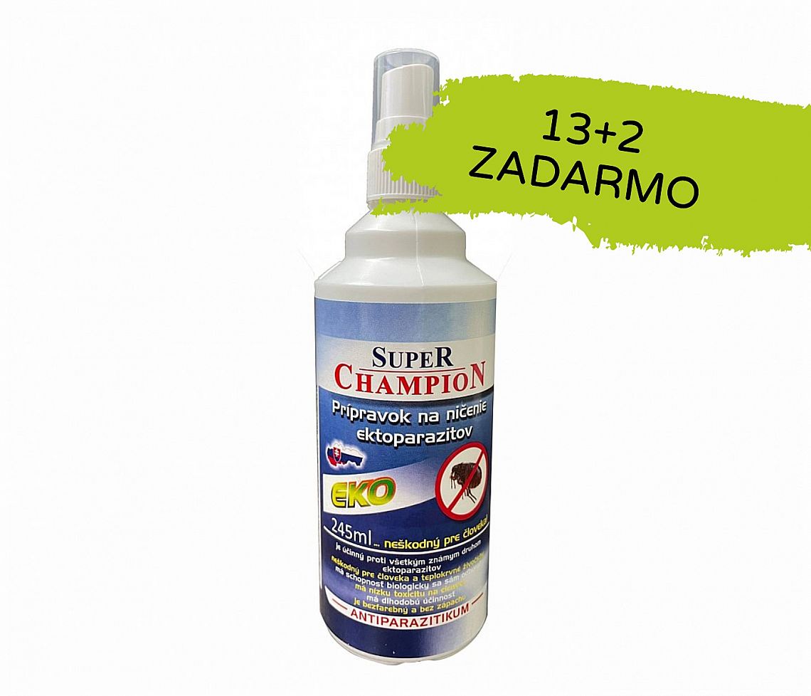 SUPER CHAMPION 245 ml modrý rozprašovač 13+2 ZDARMA