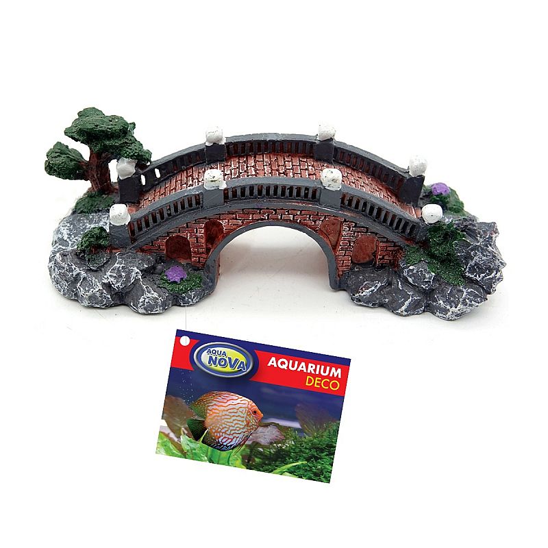 Akvárijná dekorácia tehlový most 16x6x5,5cm