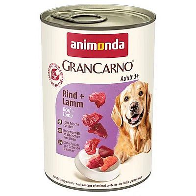 Animonda Konzerva GranCarno ADULT hovadzie, jahna 400 g