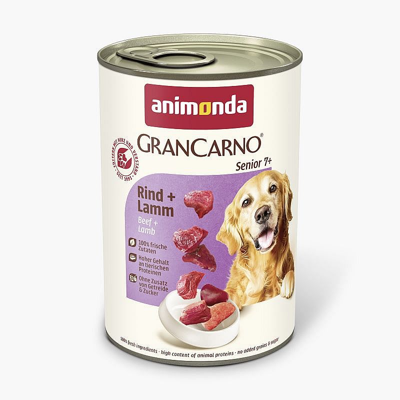 Animonda Konzerva GranCarno SENIOR tela, jahna 400 g