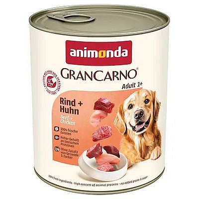 Animonda Konzerva GranCarno ADULT hovadzie, kura 800 g