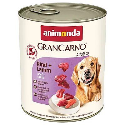 Animonda Konzerva GranCarno ADULT hovadzie, jahna 800 g