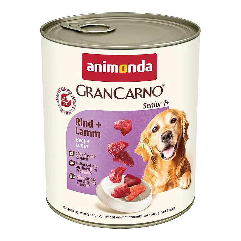 Animonda Konzerva GranCarno SENIOR tela, jahna 800 g