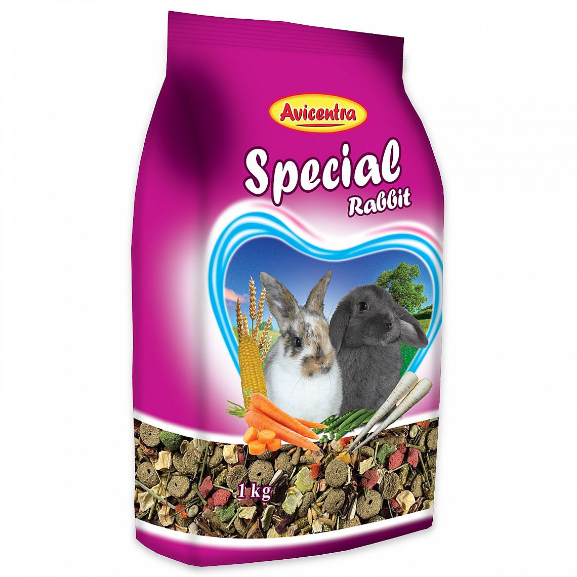Avicentra Zajac Special 10 × 1 kg – výhodné balenie krmiva pre králiky