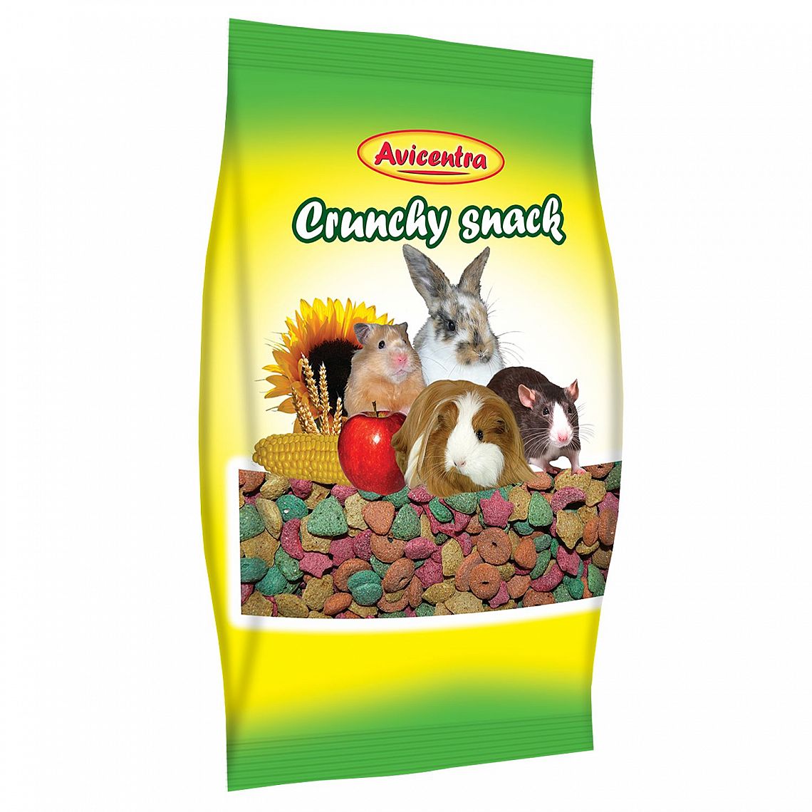 Avicentra Farebné chrumky pre hlodavce 200g