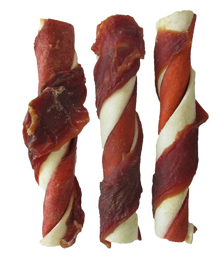 Byvolie tyčinky s kačacím 12.5cm 30ks 1.2kg
