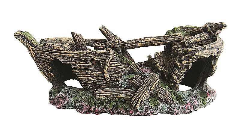 Vrak lode 18cm - akva. dekorácia