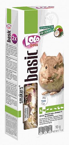 LOLO Cincila tycinka 2ks - kokos + ruža 90g