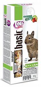 LOLO Degu tycinka 2ks - orechy+ovocie 90g