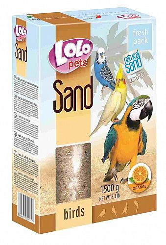 LOLO Piesok pre vtákov pomarancový 1500g