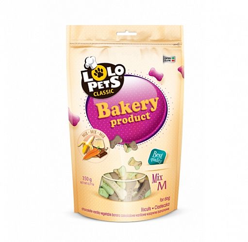 LOLO Keksy pre psa 350g - kosti fólia