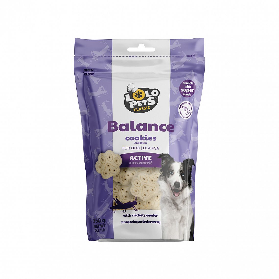 LOLO Keksy pre psa ACTIVE 350g - na kosti a klby