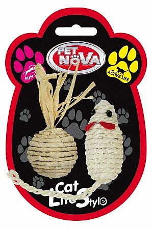 HRACKA - CAT sisalset mouse ball 7