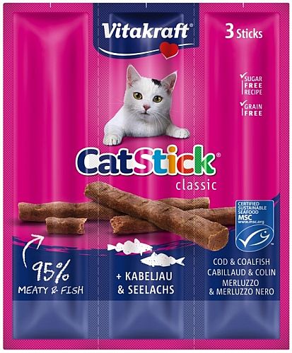 VK Cat stick min.cod+tuna 3ks 18g